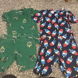 Old Navy Kids Pajama Sets - Green and Blue